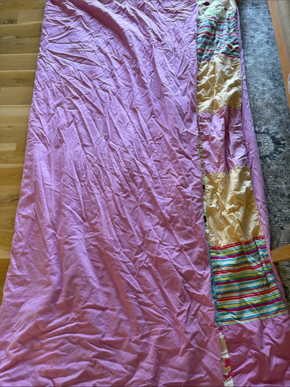 Anthropologie inspired lightweight quilt , twin, dorm quilt